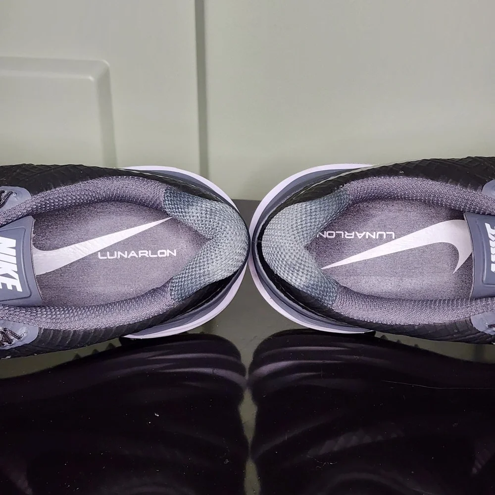 Nike Lunar Control 3 Golf Shoes Womens 7 Gray Spiked Lunarlon No Original Box